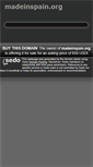 Mobile Screenshot of madeinspain.org